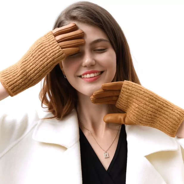 Gant suédine avec mitaine