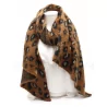 écharpe chaude biseauté motif léopard