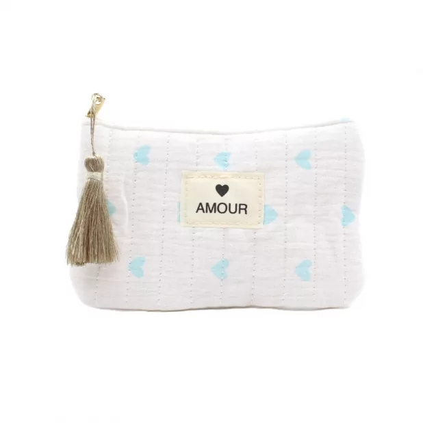 Petite pochette cœurs - AMOUR