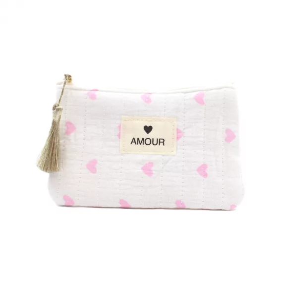 Petite pochette cœurs - AMOUR