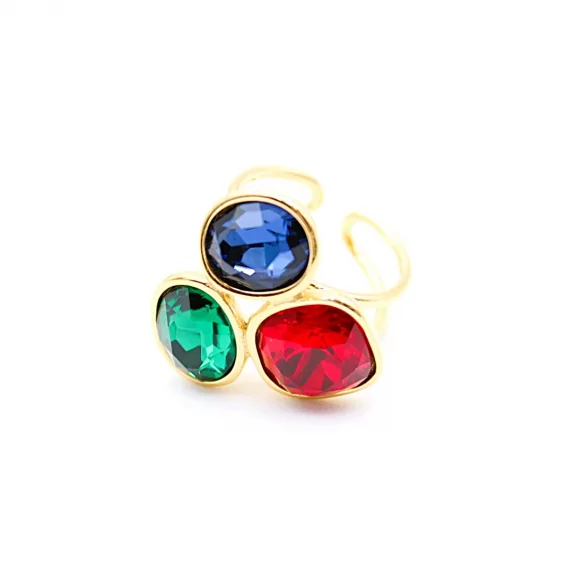 Bague tendance cabochons