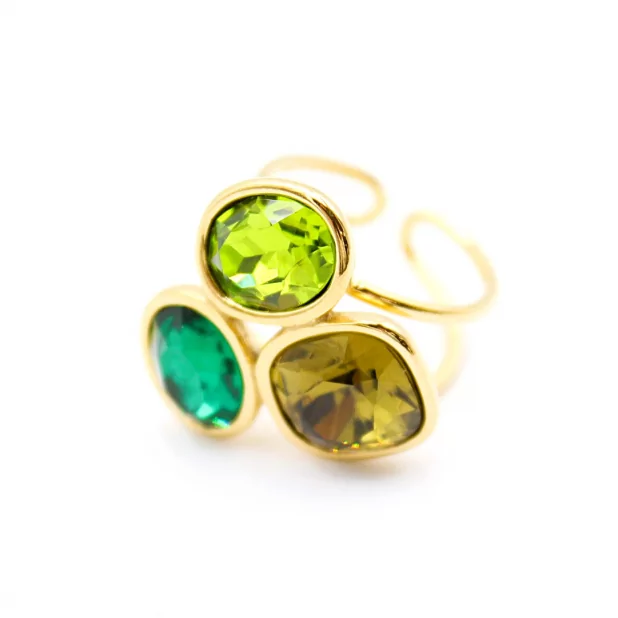 Bague tendance cabochons