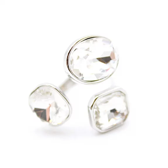 Bague tendance cabochons strass