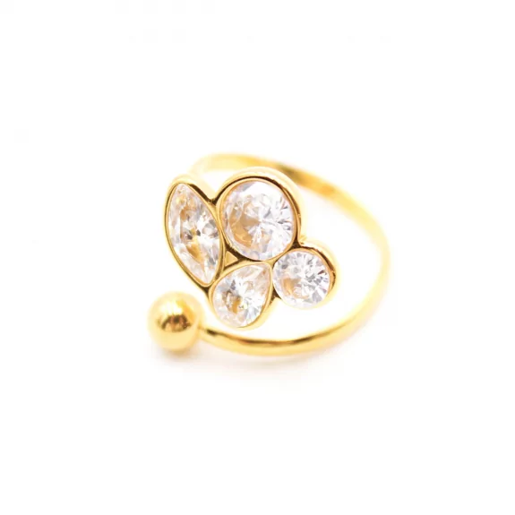 Bague tendance acier inoxydable