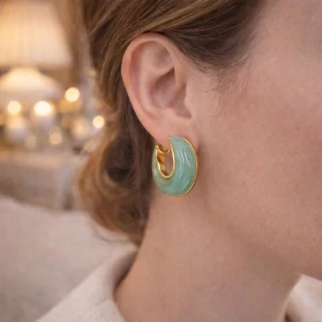 Créoles résine tendance Aska