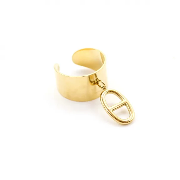 Bague tendance breloque luxe