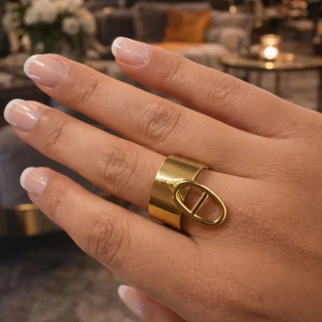 Bague tendance breloque luxe