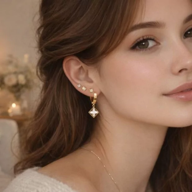 pack boucles tendance trèfle