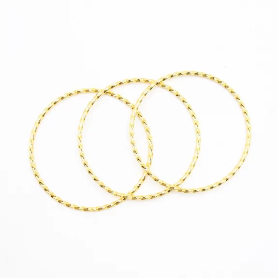 Pack 3 joncs acier torsadés