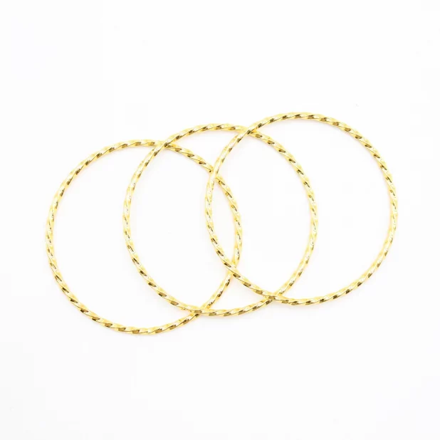 Pack 3 joncs acier torsadés