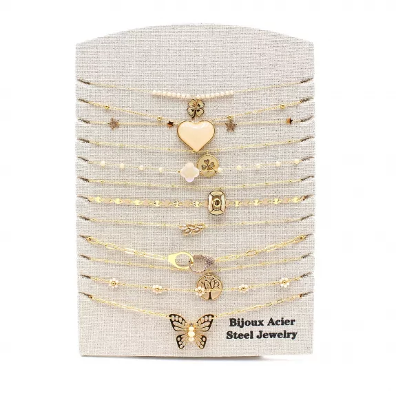 Pack 12 Colliers Acier Inoxydable - NUDE