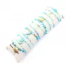 Pack de 12 bracelets cristal de verre et acier - TURQUOISE