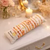 Pack de 12 bracelets cristal de verre et acier - orange