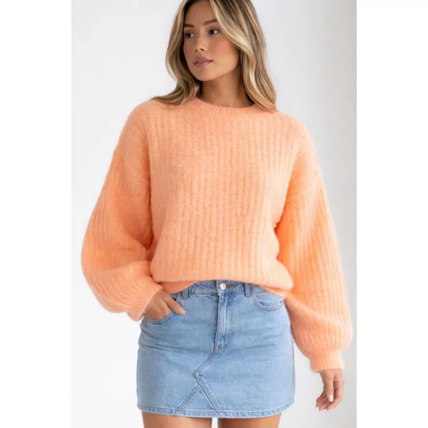 Pull femme pastel en maille douce