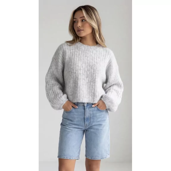 Pull femme pastel en maille douce