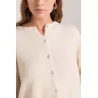 Gilet femme boutonné en maille douce