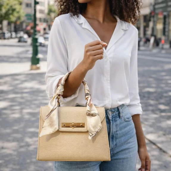 Petit sac à main avec foulard