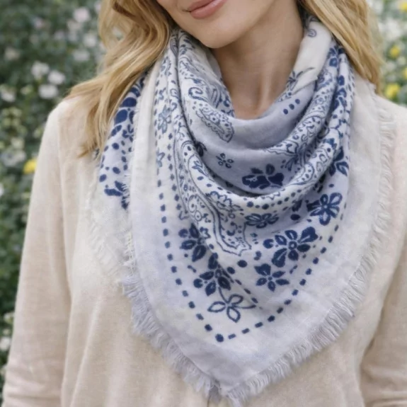 Écharpe Bandana Femme – Motif Paisley