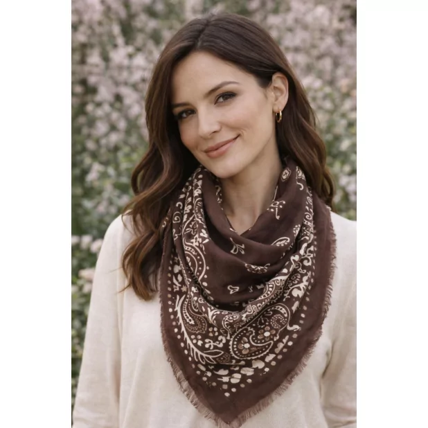 Écharpe Bandana Femme – Motif Paisley