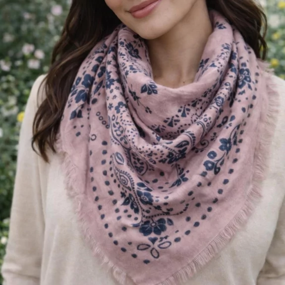 Écharpe Bandana Femme – Motif Paisley