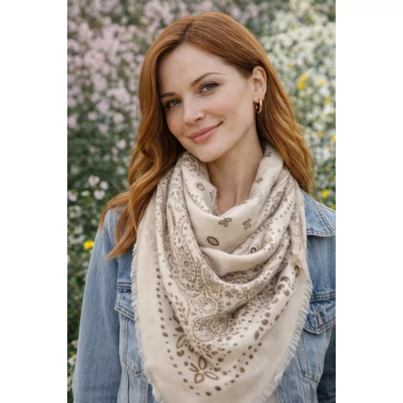 Écharpe Bandana Femme – Motif Paisley