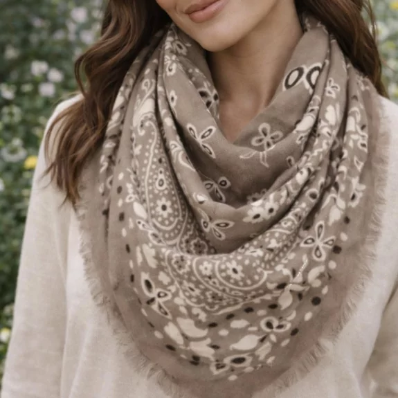 Écharpe Bandana Femme – Motif Paisley
