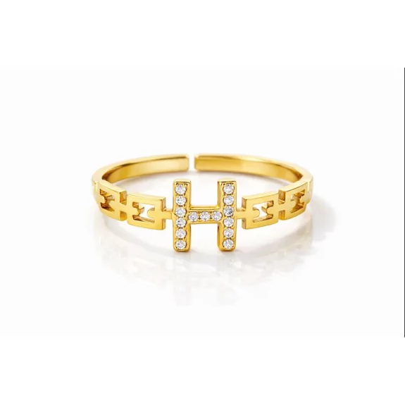 Bague tendance luxe H