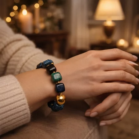 Bracelet résine motif marbre