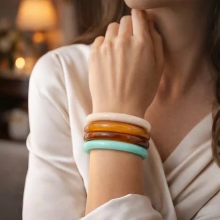 Joncs résines multicolores