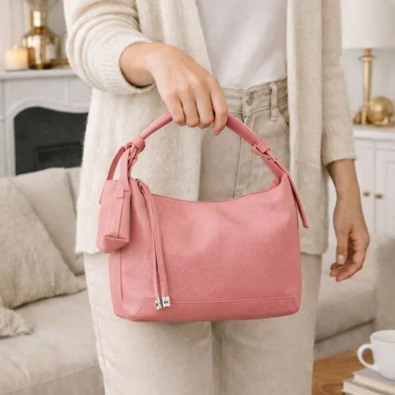 Sac à main aspect cuir – Porté main ou bandoulière