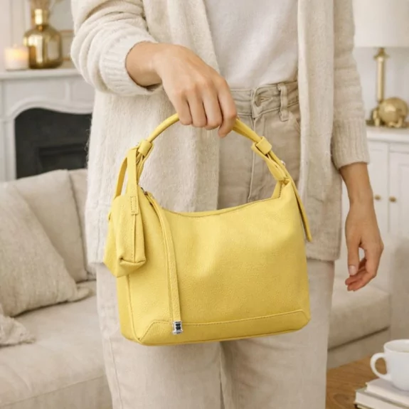 Sac à main aspect cuir – Porté main ou bandoulière