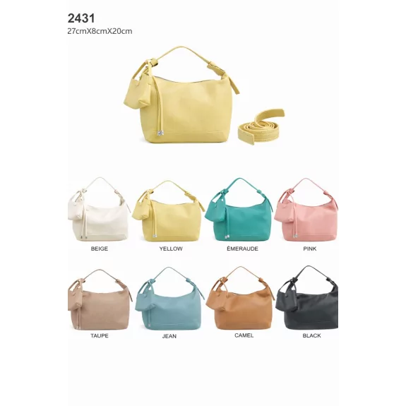 Sac à main aspect cuir – Porté main ou bandoulière