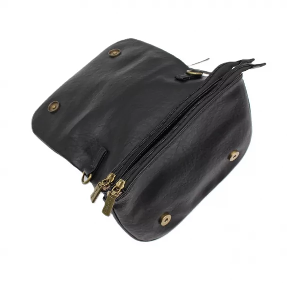 Sac aspect cuir souple – Rabat aimanté – Double poches