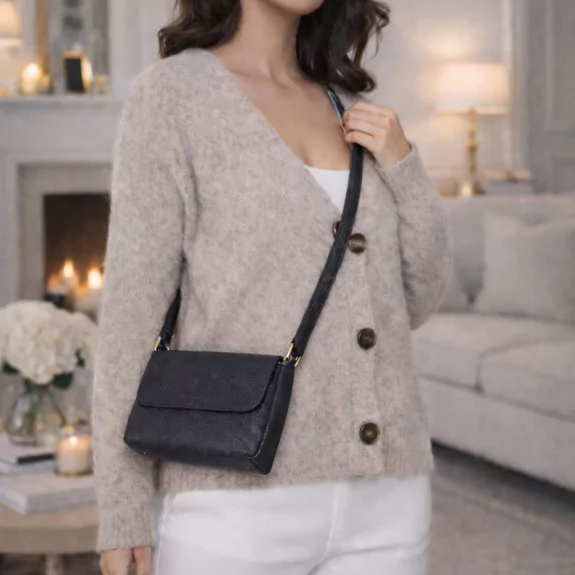 Sac à main bandoulière – Fermeture rabat