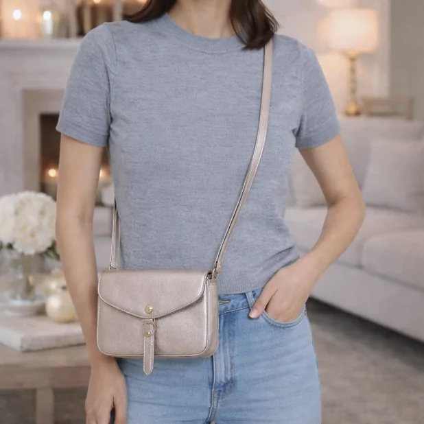 Petit sac bandoulière synthétique