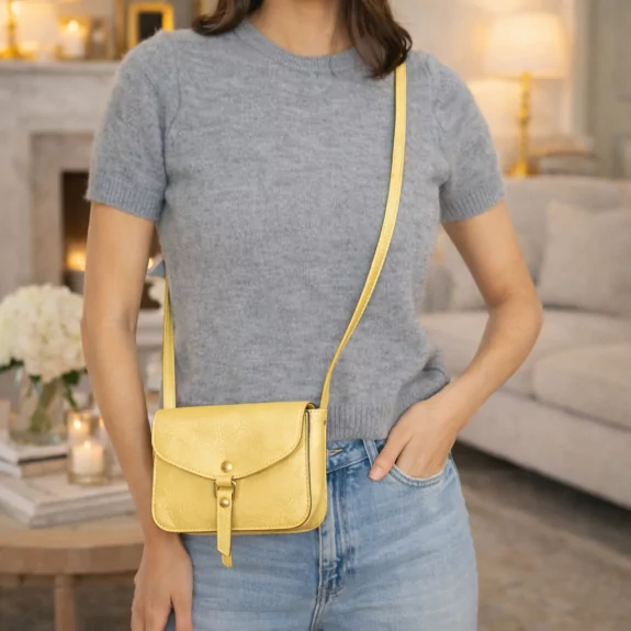 Petit sac bandoulière synthétique