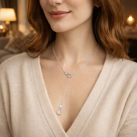 Sautoir tendance en acier