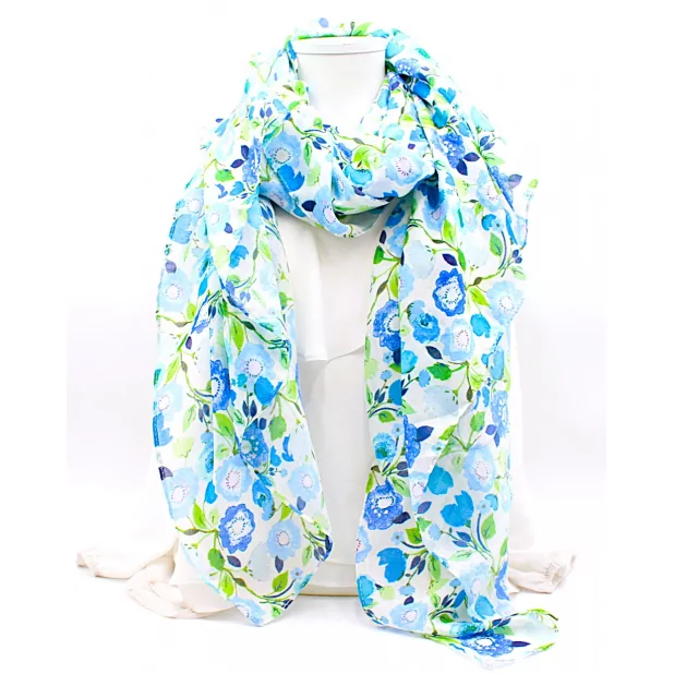 Echarpe tendance à motifs fleurs