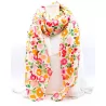 Echarpe tendance à motifs fleurs