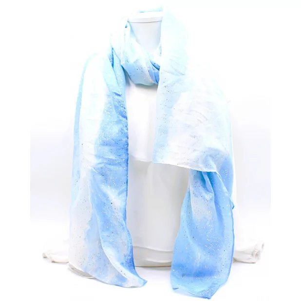 Echarpe femme avec lurex doré