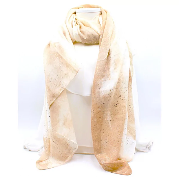 Echarpe femme avec lurex doré