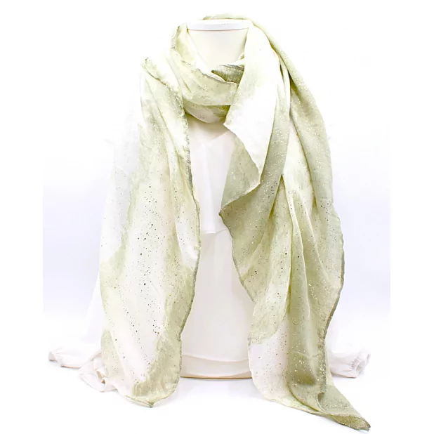 Echarpe femme avec lurex doré