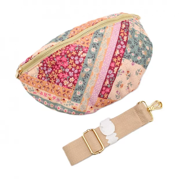 Sac banane femme motif patchwork