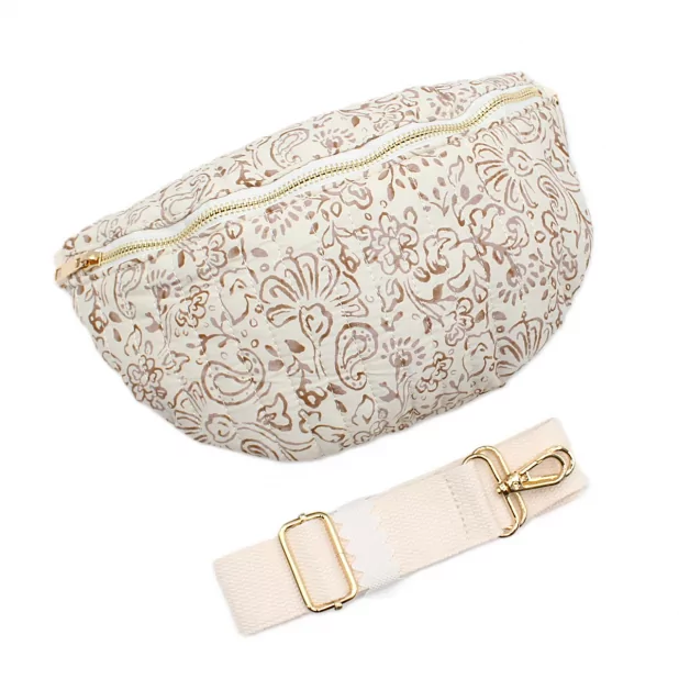 Sac Banane Femme en Coton – Motifs Floraux