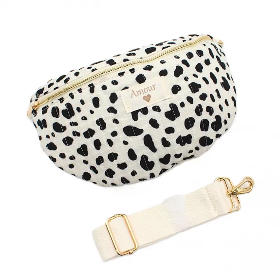 Banane femme coton motif animal – Message « Amour »