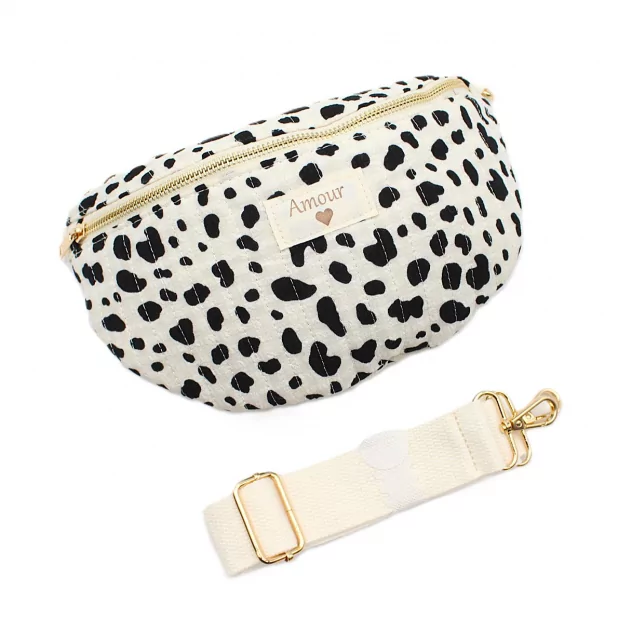 Banane femme coton motif animal – Message « Amour »