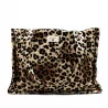 Tote bag motif léopard en coton avec message AMOUR