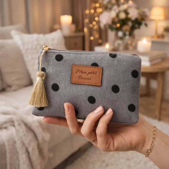 Petite pochette à pois - Mon petit bazar