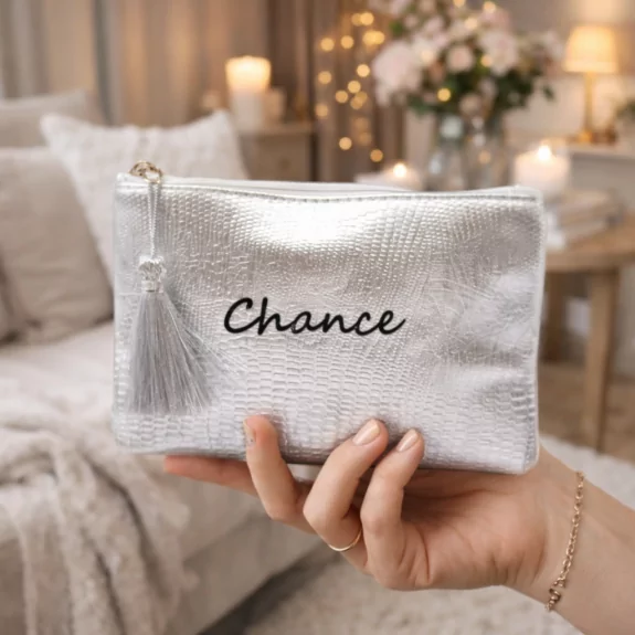 Petite pochette à message chance