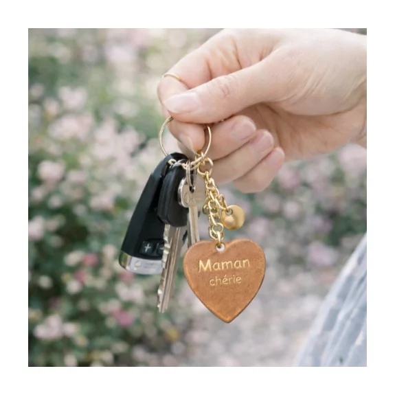 Porte clefs avec message maman chérie